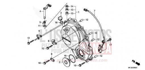 PANNEAU CARTER-MOTEUR D. CBR600RAC de 2012